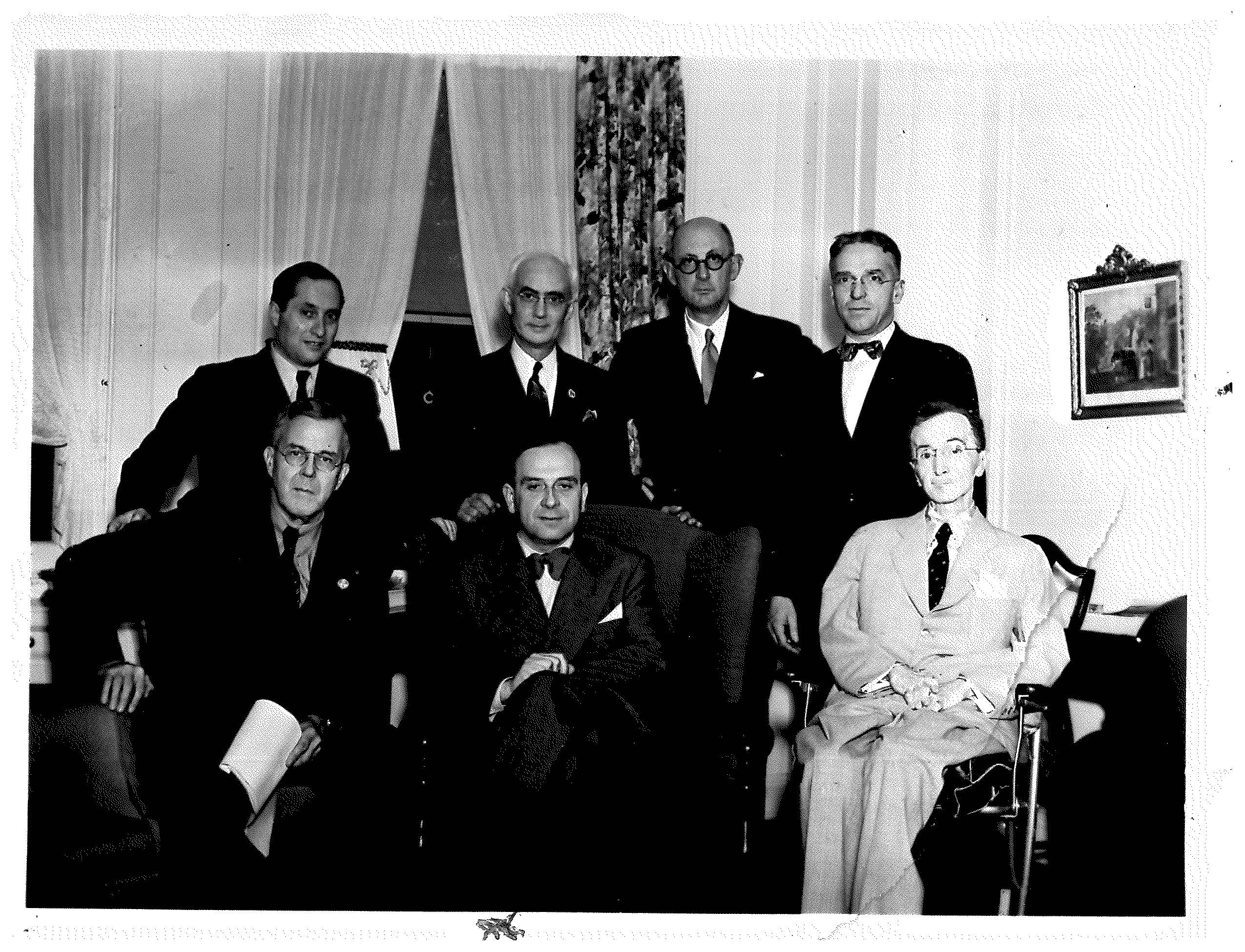 IARS Congress, 1934 at the McAlpin Hotel – Dr. Francis McMechan and honored guest from Germany, Dr. Philip Mueller