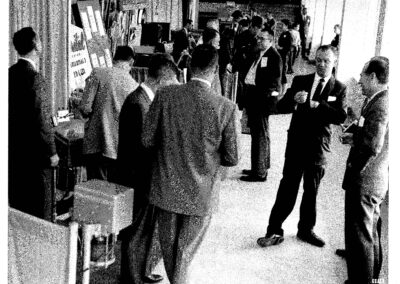 An exhibit at the IARS 34th Congress in 1960 showing two Bennett respirators (lower left).