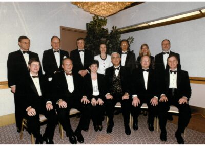 1997 IARS Board of Trustees at the 71st Clinical & Scientific Congress, March 14-18, 1997 in San Francisco, CA: Left to Right: (Sitting) J.G. Reves, S.J. Thomas, A.F. Maggiore, E.D. Miller, Jr., J.W. Waller, M.K. Cahalan; (Standing) D.S. Prough, D.R. Bevan, N.W. Lawson, P.A. Kapur, K.C. Wong, J.L. Hawkins, A.W. Gelb