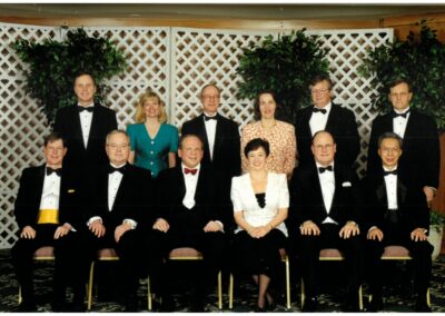 1998 Board of Trustees at the 72nd Clinical & Scientific Congress, March 7-11, 1998 in Orlando, FL: Top Row: (Left to Right) Michael K. Cahalan, Joy L. Hawkins, Adrian W. Gelb, Patricia A. Kapur, Noel W. Lawson, Donald S. Prough; Bottom Row: (Left to Right) J.G. Reves, John L. Waller, Stephen J. Thomas, Anne F. Maggiore, David R. Bevan, K.C. Wong