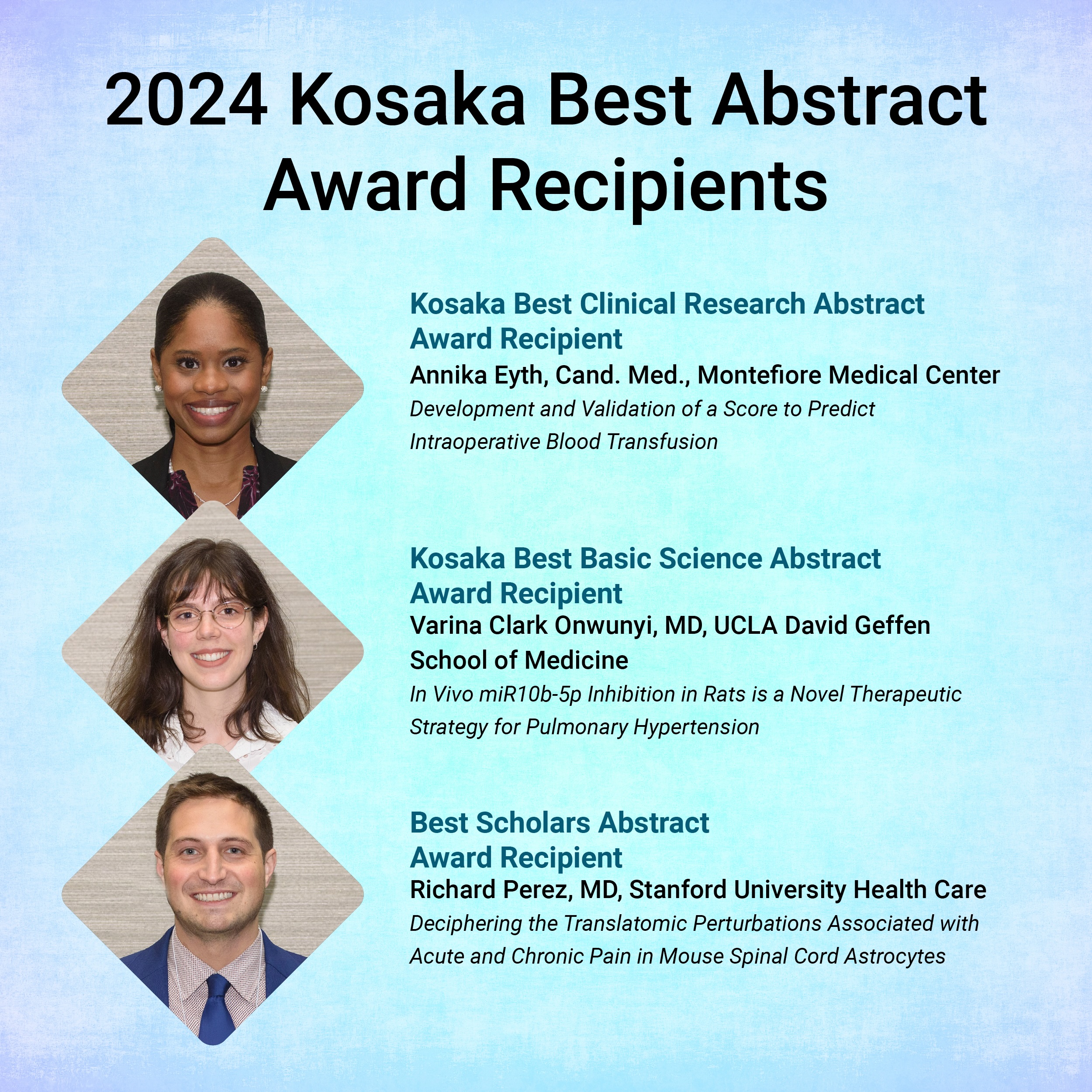 2024 Kosaka Award Winners