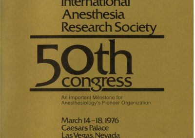 Program Cover for the IARS 50th Congress, March 14-18, 1976, Caesars Palace, Las Vegas, Nevada