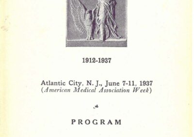 Program for the Silver Jubilee Meeting of Associated Anesthetists of The United States and Canada, In Joint Meeting with the Eastern Society of Anesthetists, The American Society of Anesthetists, Inc., The American Society of Regional Anesthesia, Inc., The American Society for the Advancement of General Anesthesia in Dentistry, June 7-11, 1937, Atlantic City, NJ