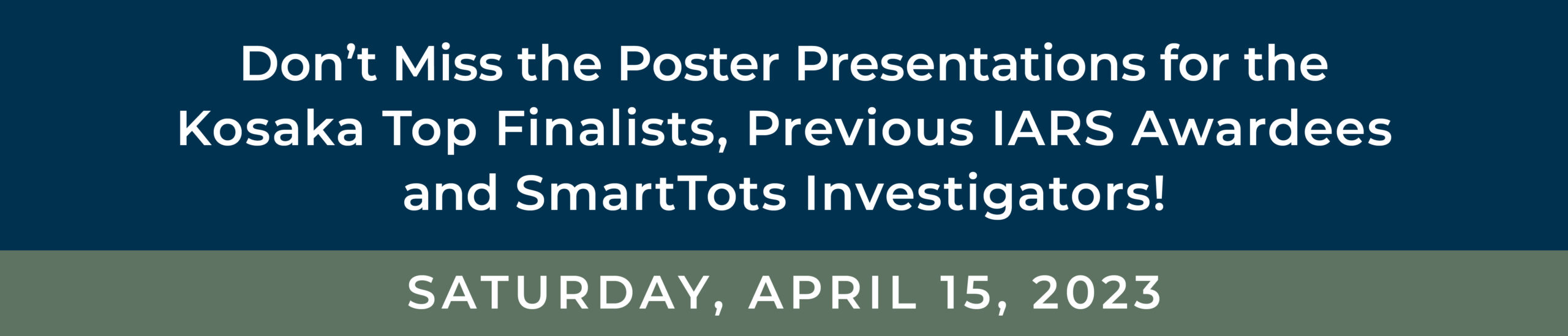 April 15, 2023 Poster Session Header Image